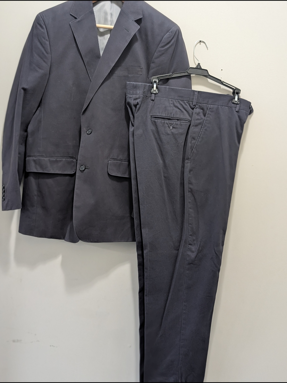 Men's Classic Navy Dress Pants - Tailored Fit